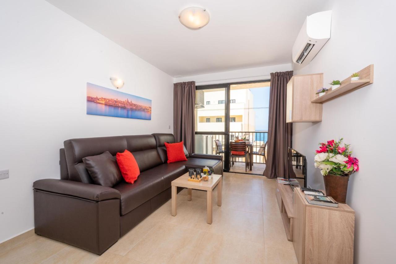 Sea Bliss Apartments With Terrace Just Off Seafront In St Paul'S Bay - By Getawaysmalta خليج سانت بول المظهر الخارجي الصورة