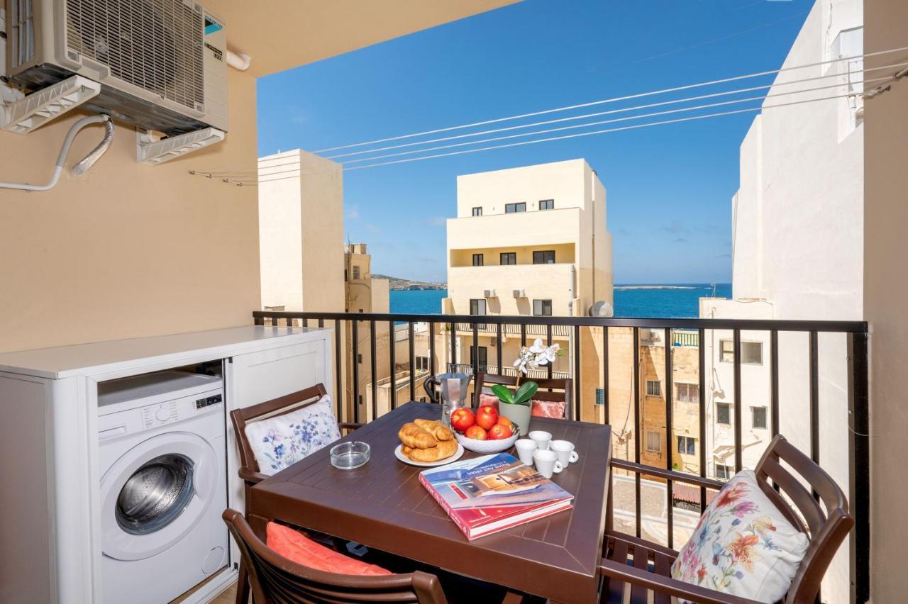 Sea Bliss Apartments With Terrace Just Off Seafront In St Paul'S Bay - By Getawaysmalta خليج سانت بول المظهر الخارجي الصورة